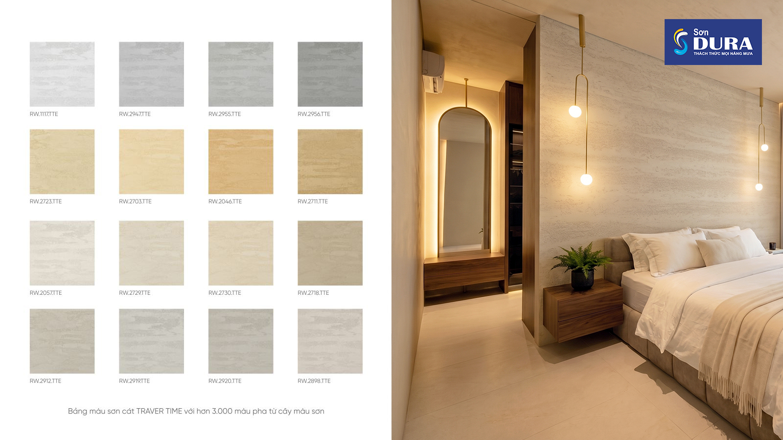 Bảng màu sơn giả đá Travertine