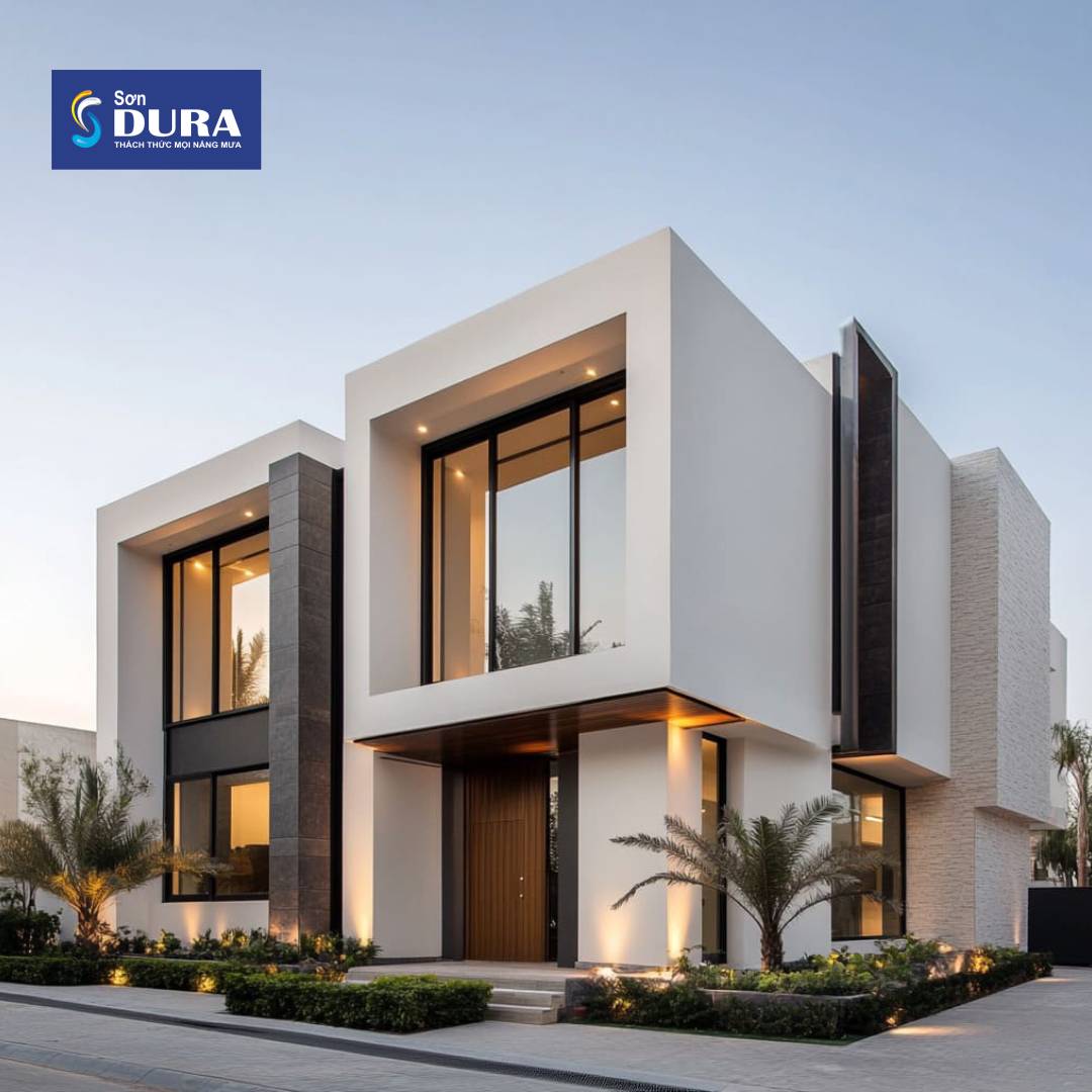 Sơn nhà màu trắng sứ rất được ưa chuộng