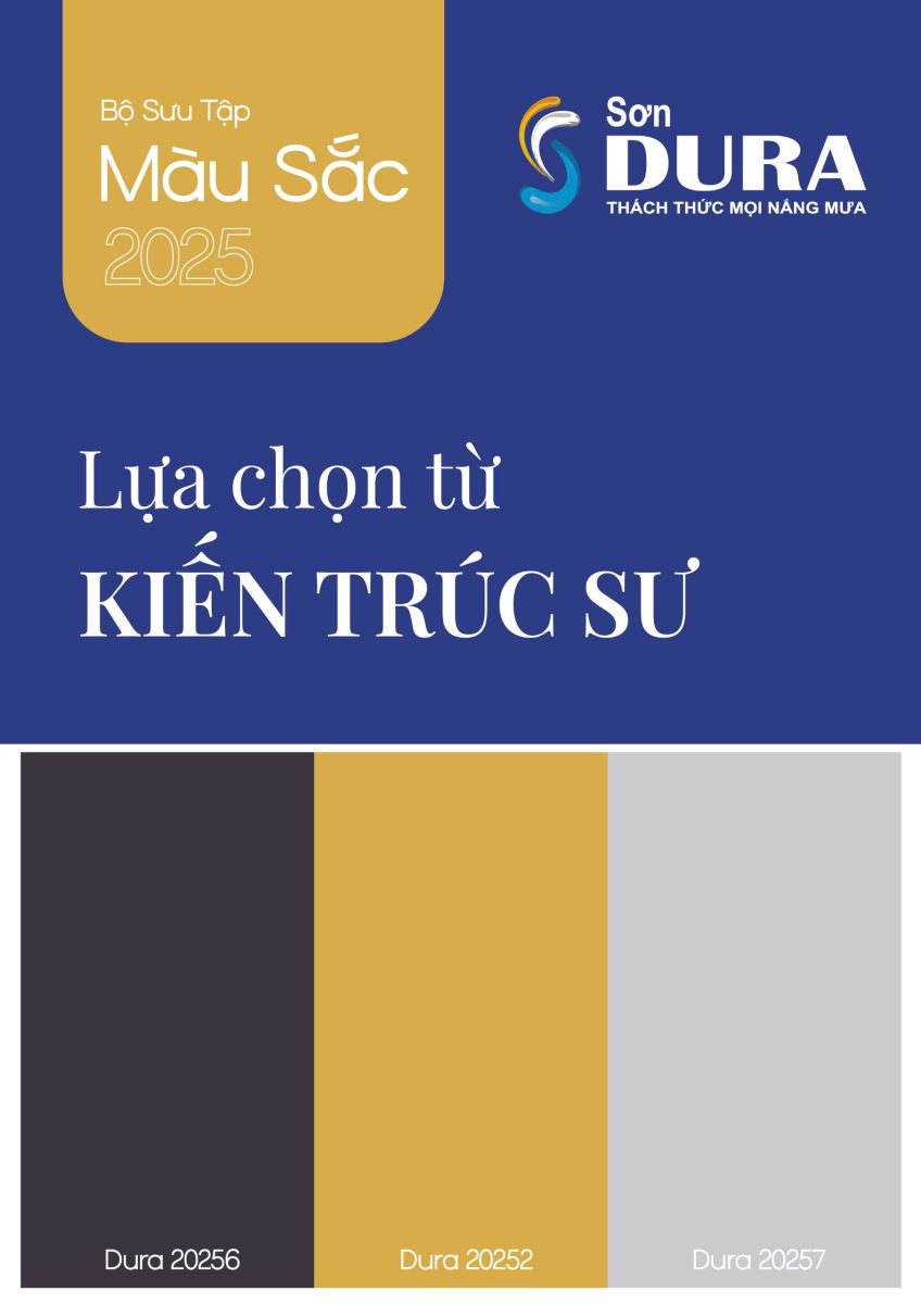 Bộ sưu tập màu 2025: Lựa chọn từ kiến trúc sư.