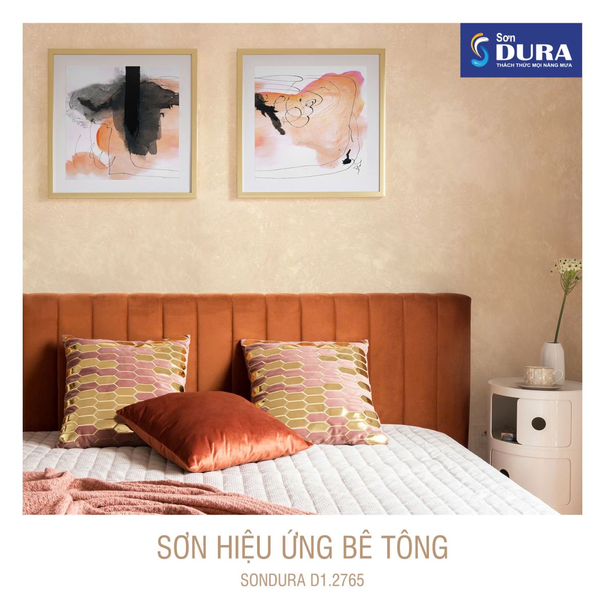 Màu sơn hiệu ứng bê tông hiện đại và ấn tượng