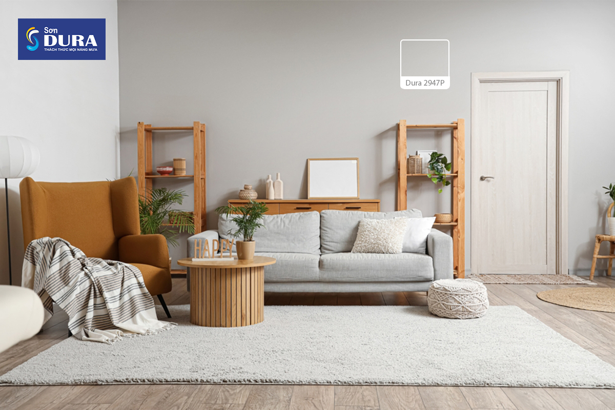 Màu xám - bảng màu sơn 2025 thời thượng