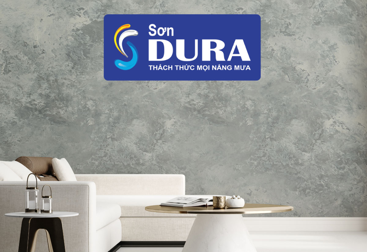 Sơn hiệu ứng xi măng Dura có độ bền màu lên đến 17 năm
