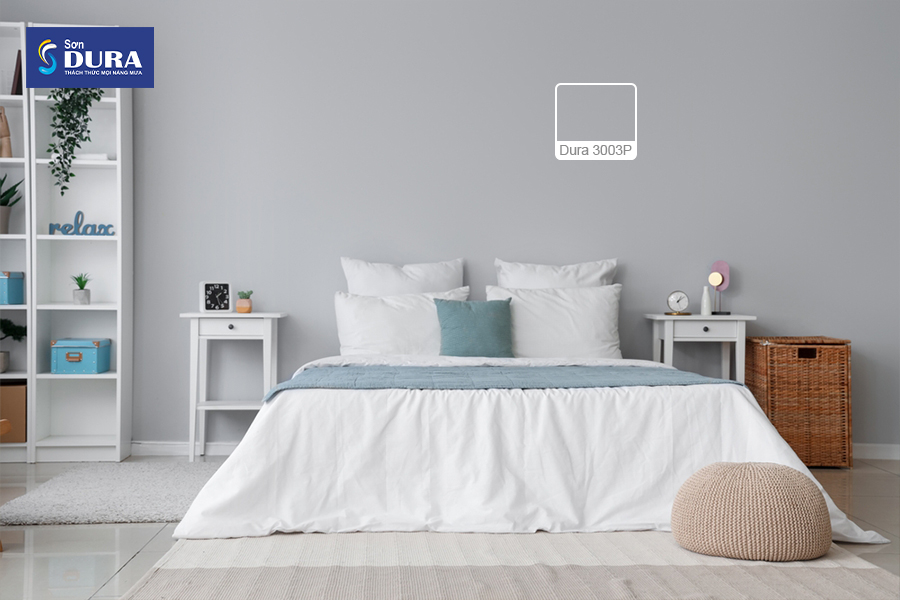 Sơn nội thất màu xám giúp không gian trở nên thời thượng