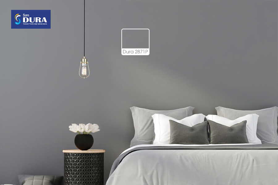 Sơn màu xám xanh đậm hay nhạt còn tuỳ thuộc vào không gian