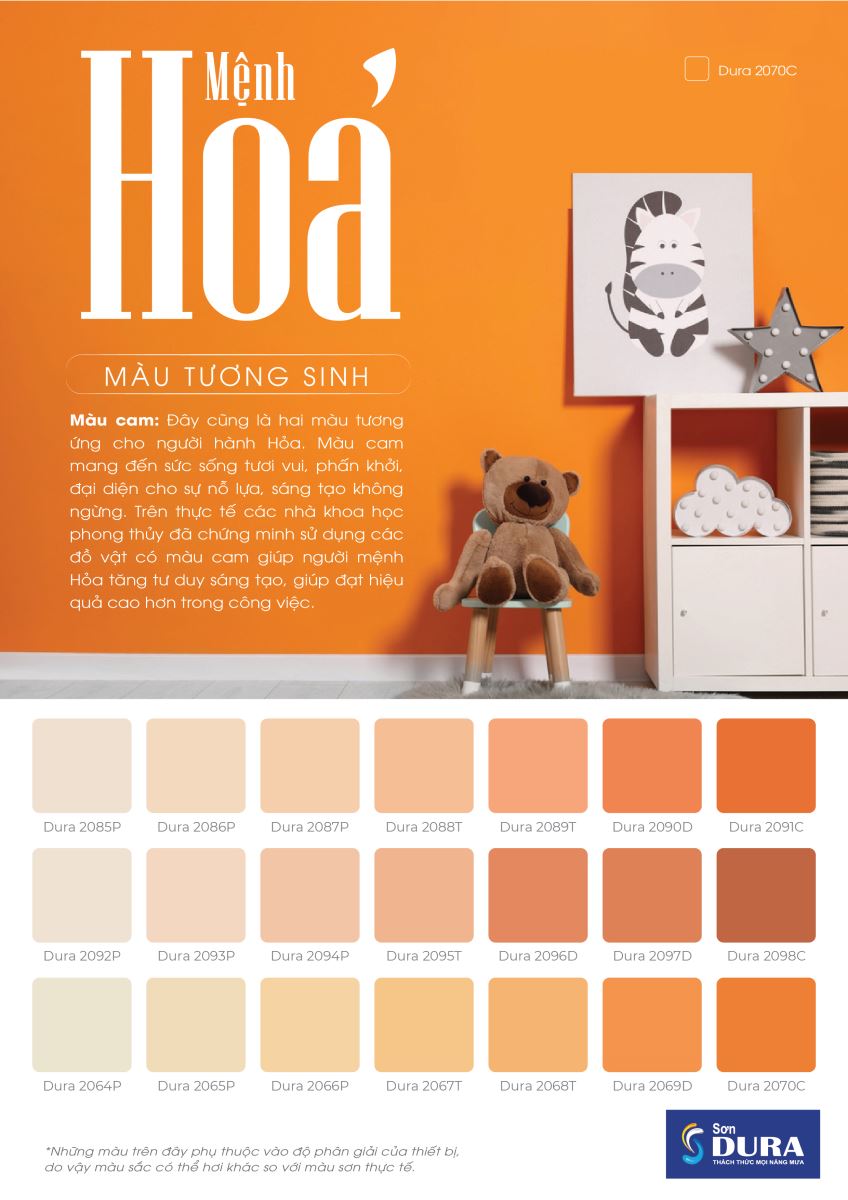 gợi ý màu sơn nhà đẹp hợp phong thuỷ