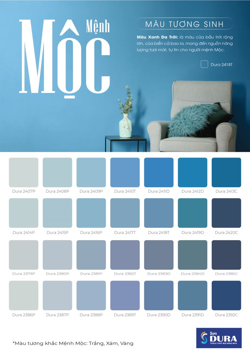 chọn màu sơn nhà đẹp hợp phong thuỷ