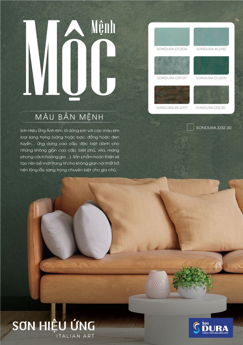 chọn màu sơn nhà đẹp hợp phong thuỷ