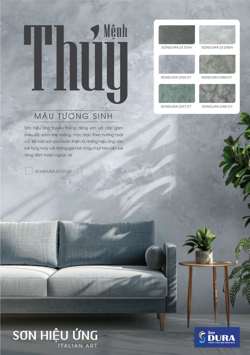 mệnh thủy sơn nhà màu gì