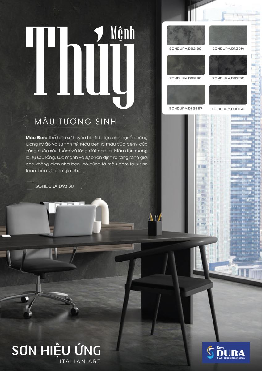 chọn màu sơn nhà đẹp hợp phong thuỷ