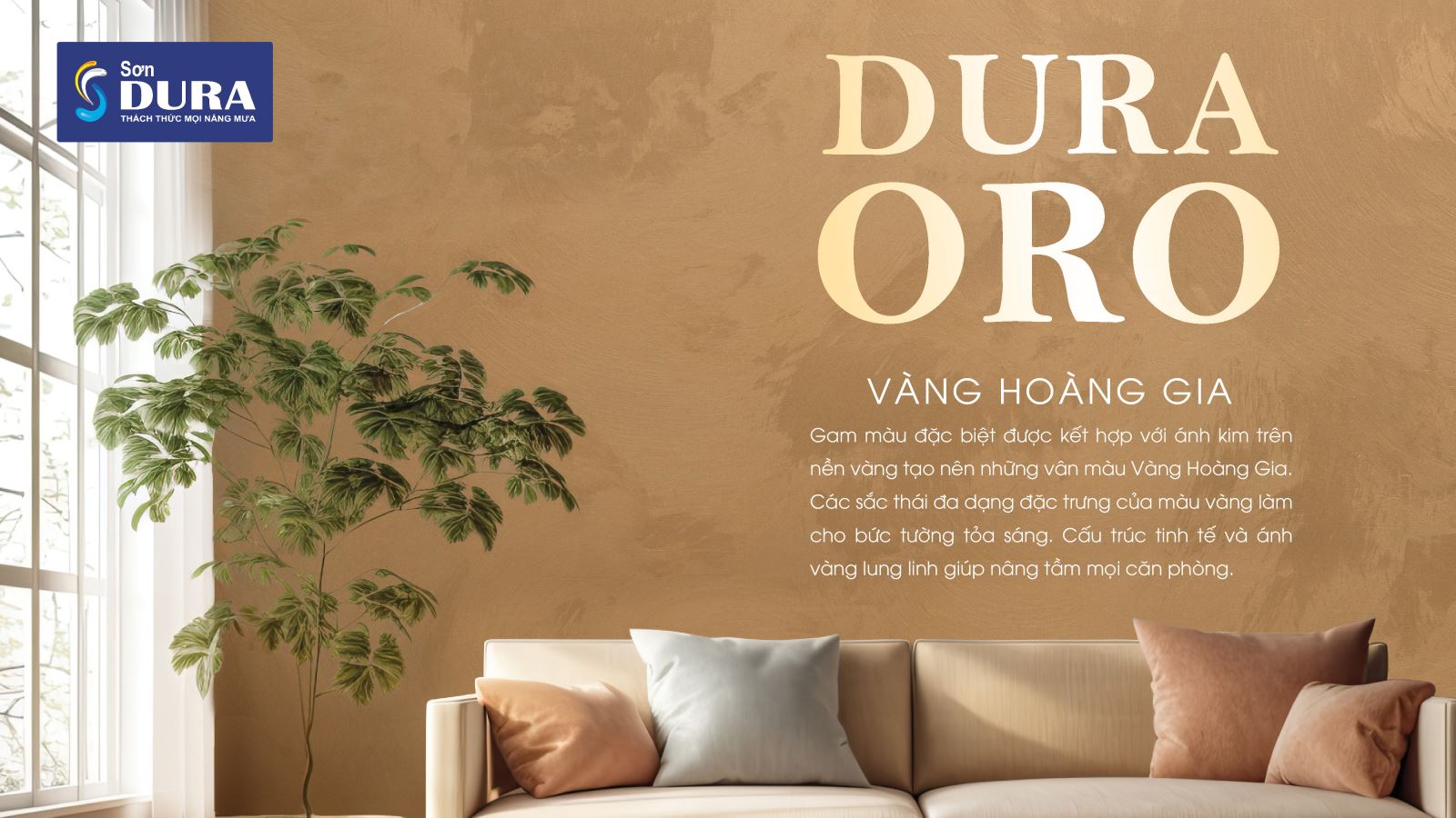 Sơn nhà màu vàng kim đầy thu hút