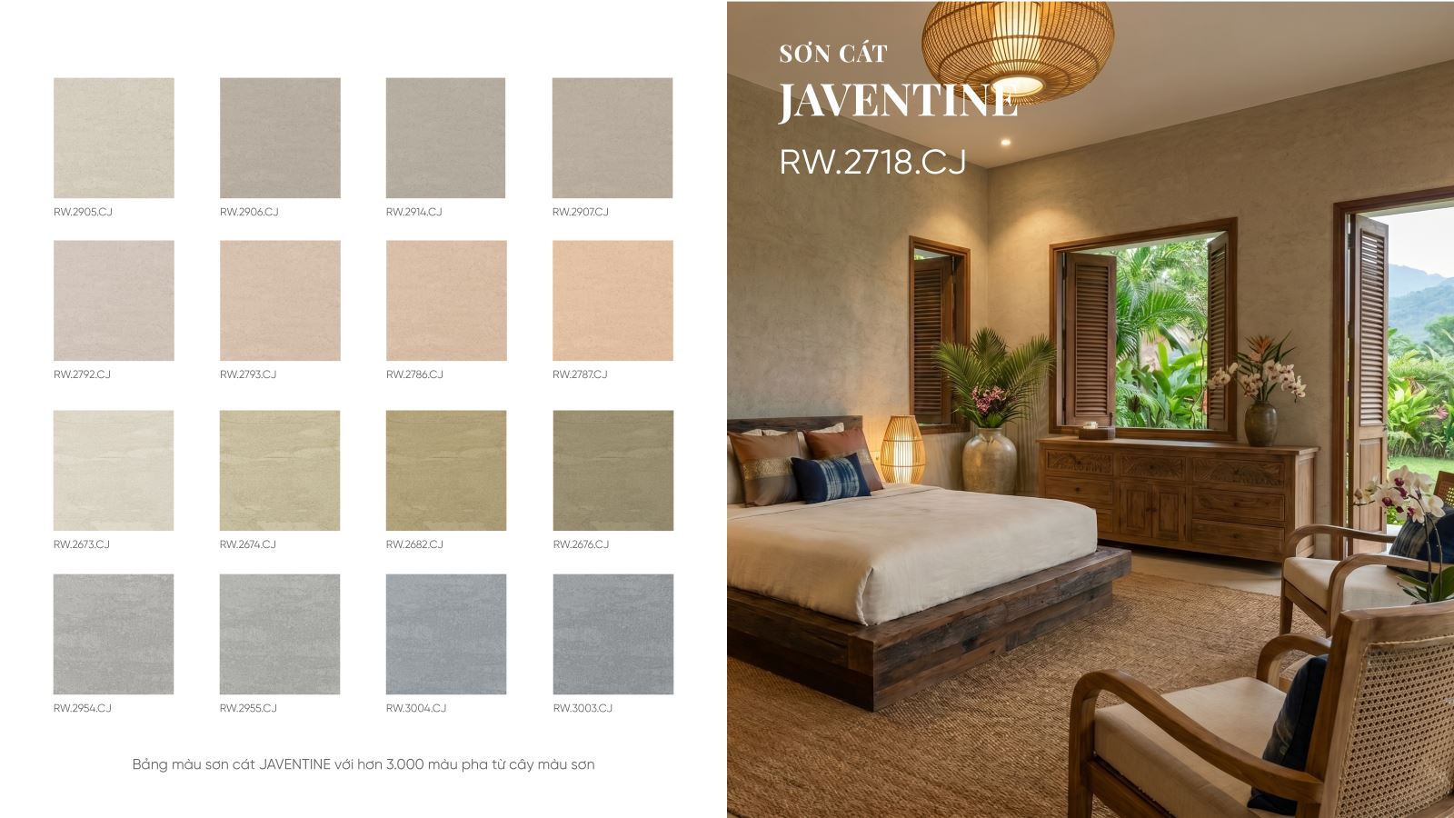 Bảng màu sơn cát Travertine