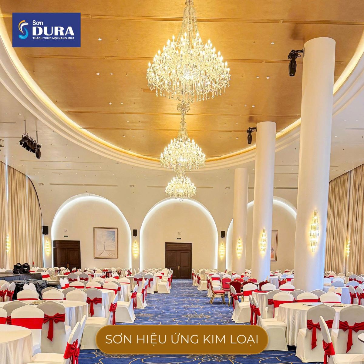 Công trình sơn hiệu ứng kim loại Khách Sạn Công Tử Bạc Liêu