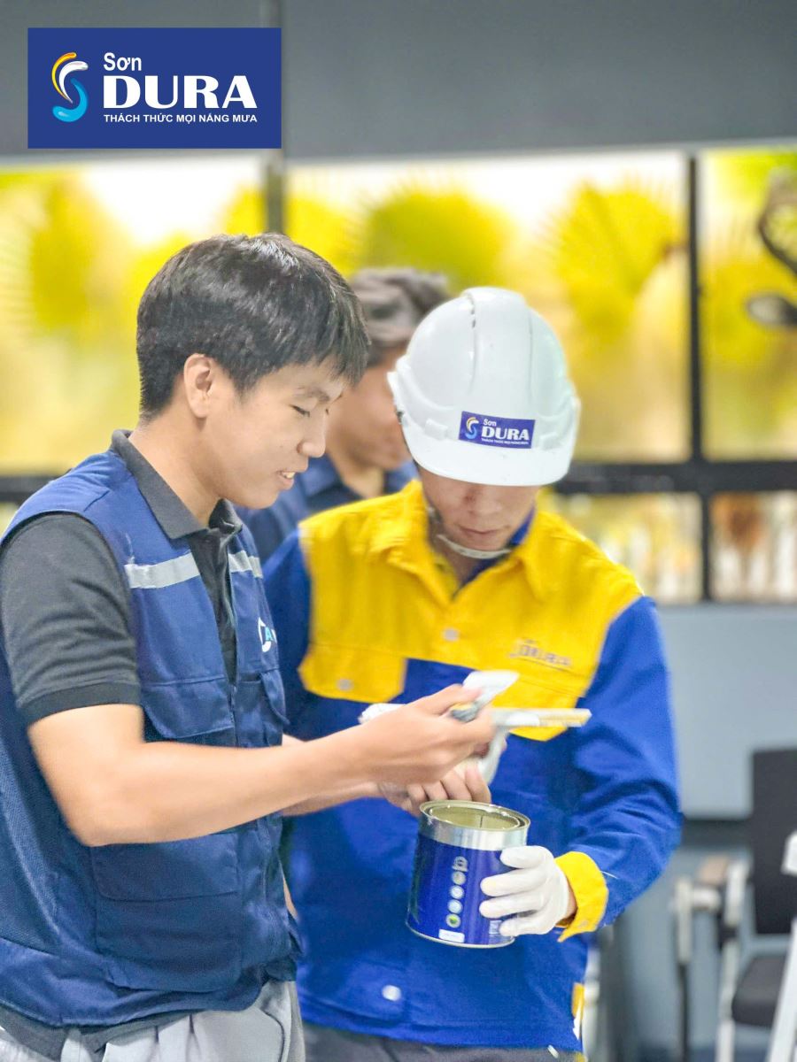 Workshop thi công sơn hiệu ứng tại Thiết Thạch Group