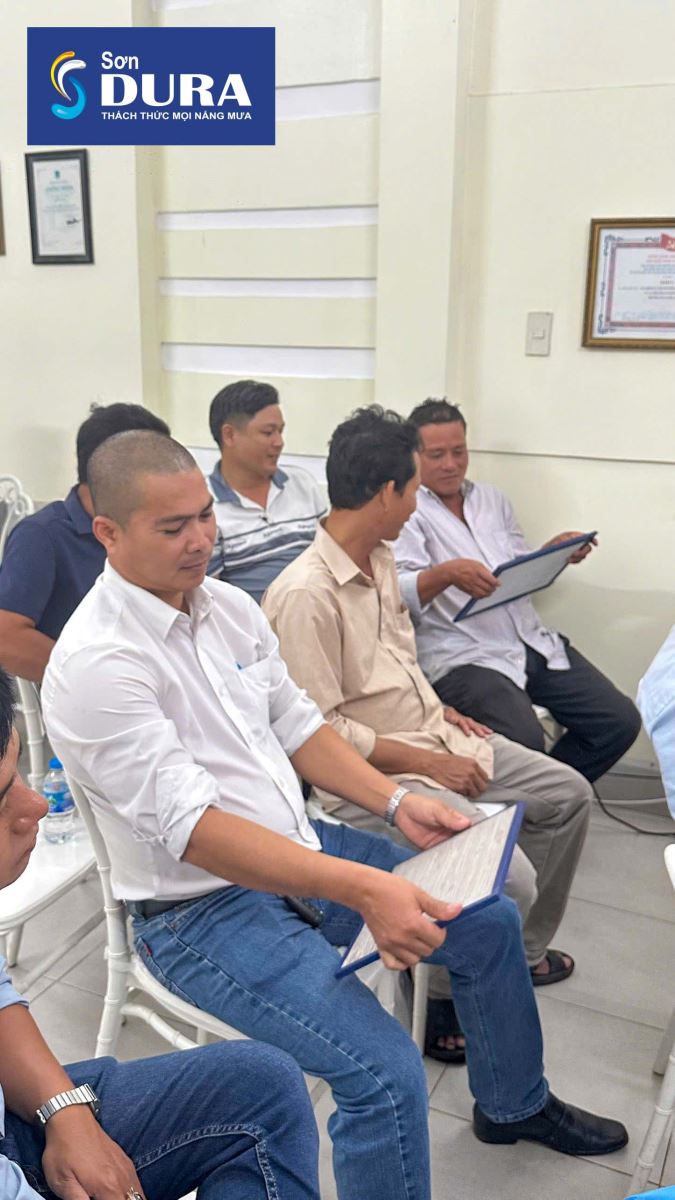 Workshop thi công sơn hiệu ứng tại CTY Tư Vấn TK XD Phố Mới