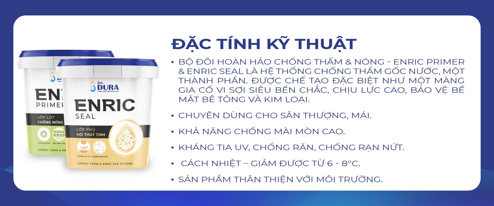 Chống thấm và nóng sân thượng từ Sơn Dura