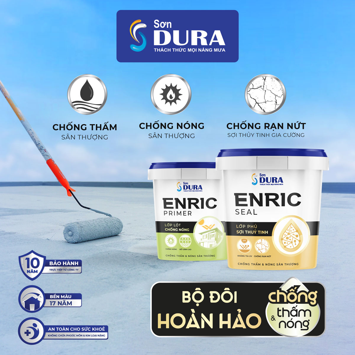 Bộ Đôi Hoàn Hảo - Chống Thấm và Nóng Sân Thượng