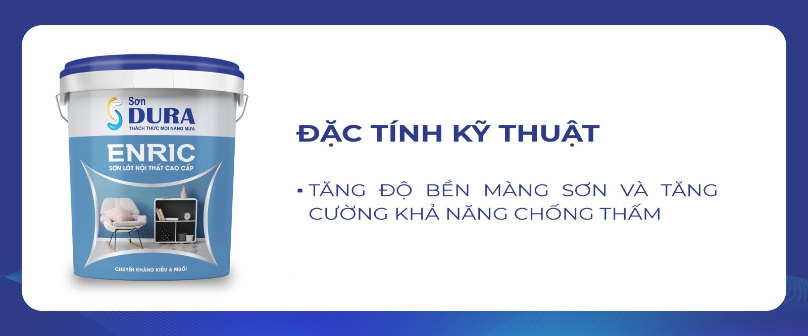 Sơn lót nội thất Enric Nano Sealer kháng muối kiềm với nhiều ưu điểm vượt trội