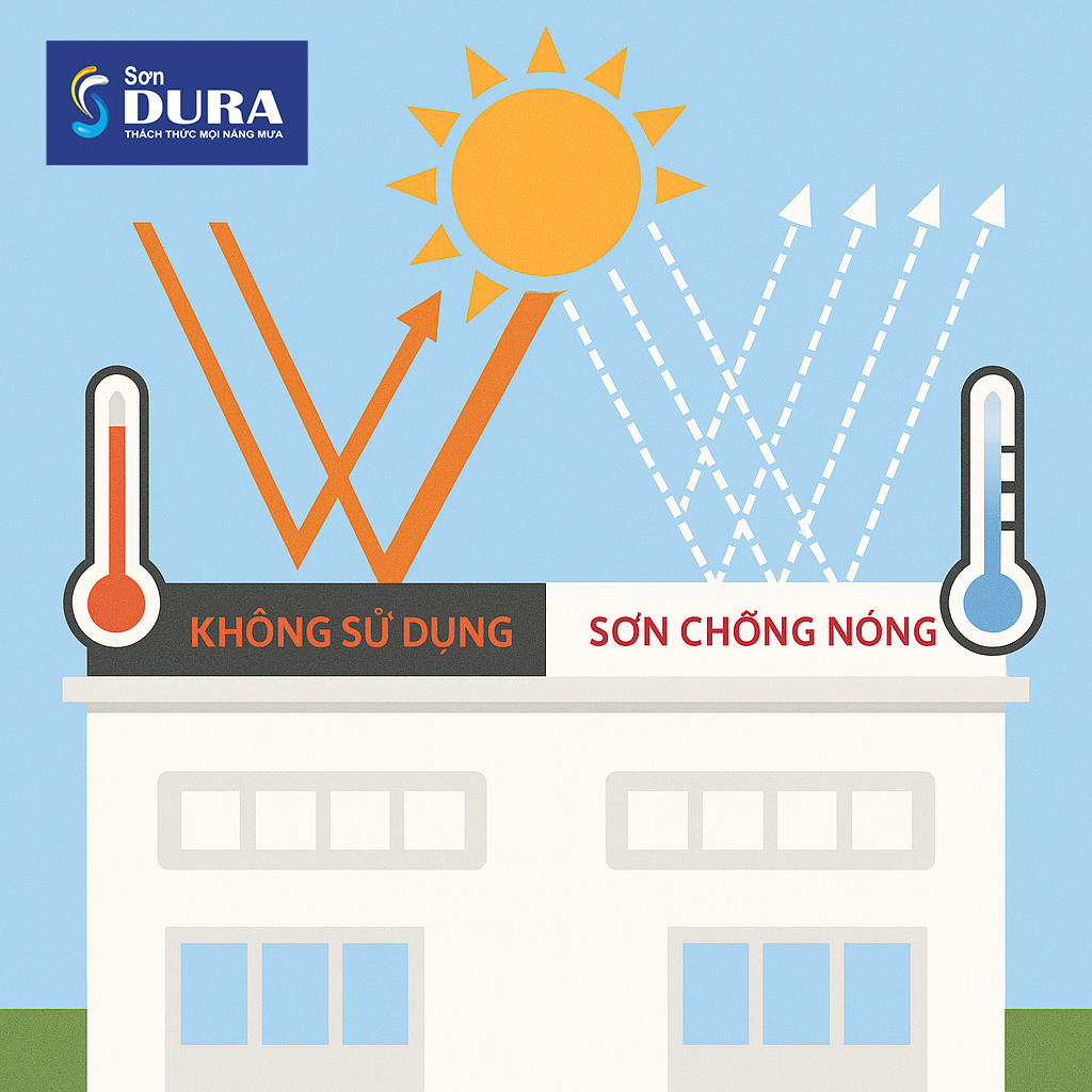 Ưu điểm của sơn chống nóng