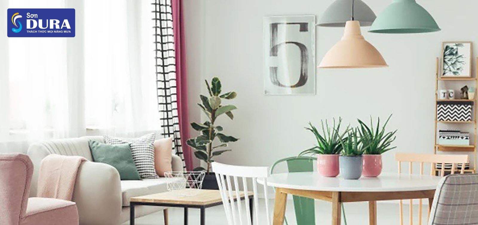 màu sơn nội thất pastel đẹp
